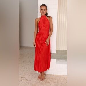 billy j Frances Maxi Dress - Blood Orange
